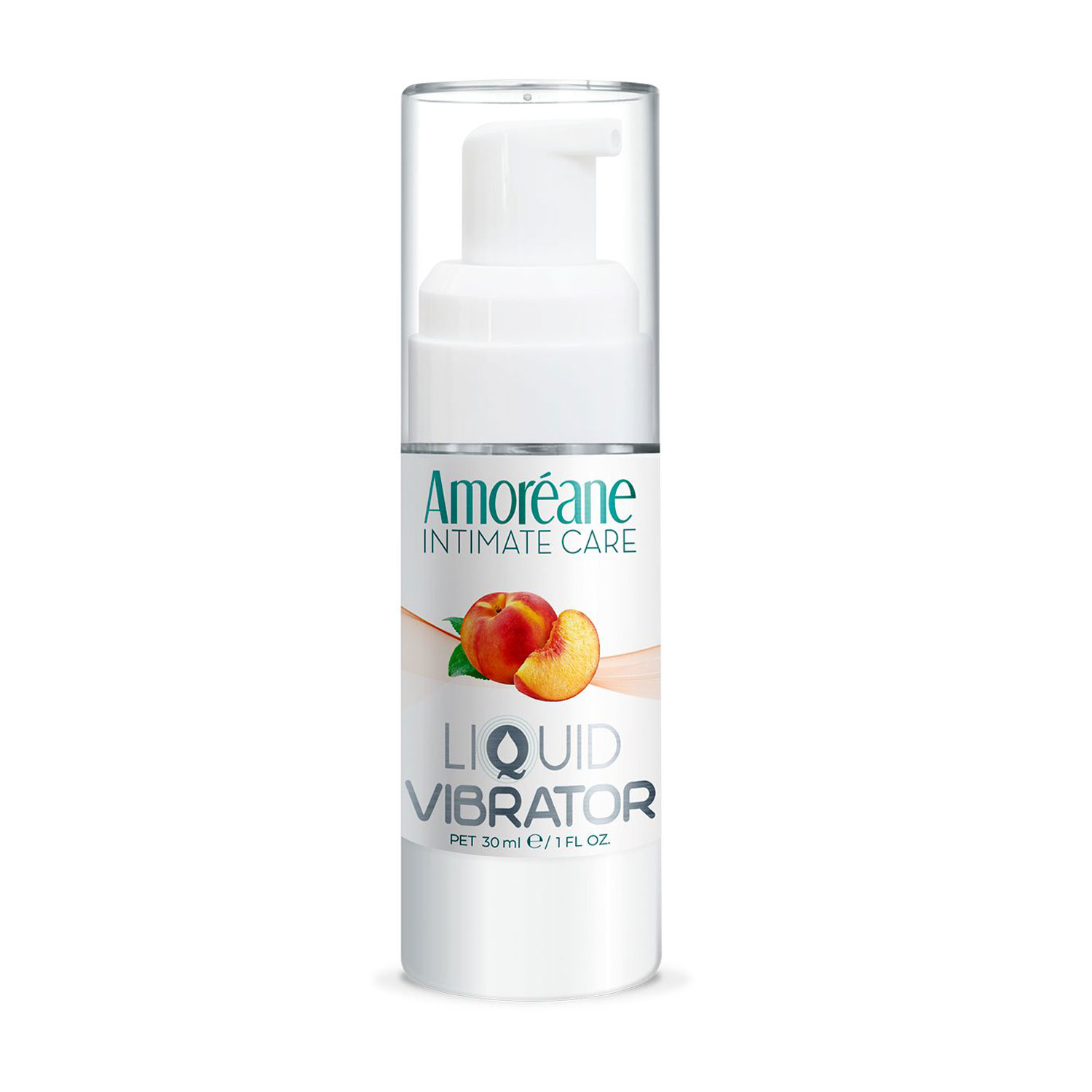 Рідкий вібратор Amoreane Liquid Vibrator Peach, 30 мл