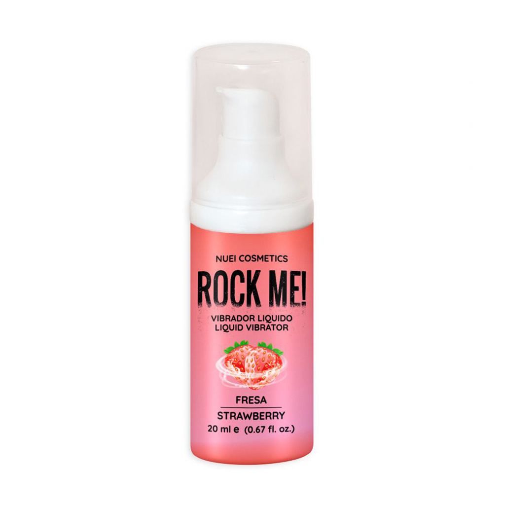 Рідкий вібратор Nuei Rock Me! Liquid Vibrator, Strawberry, 20 мл